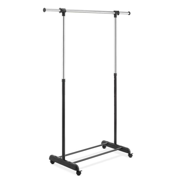Whitmor Chrome Metal Clothes Rack 47.625 in. W x 64.5 in. H