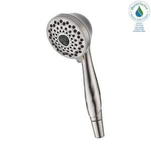 7-Spray Patterns 1.75 GPM 3.81 in. Wall Mount Handheld Shower Head in Stainless