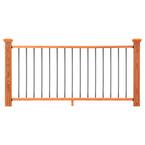 ProWood 6 ft. Redwood-Tone Southern Yellow Pine Stair Rail Kit with ...