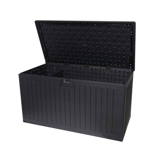 thumbnail interactive-video image 1 of TAUS 230 Gallon XX-Large Outdoor Storage Deck Box - Taupe - Weather Resistant For Patio Cushions & Garden Tools 1 of 3