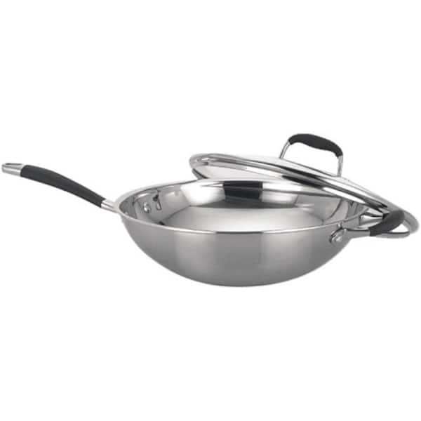 SPT Stainless Steel Wok with Lid