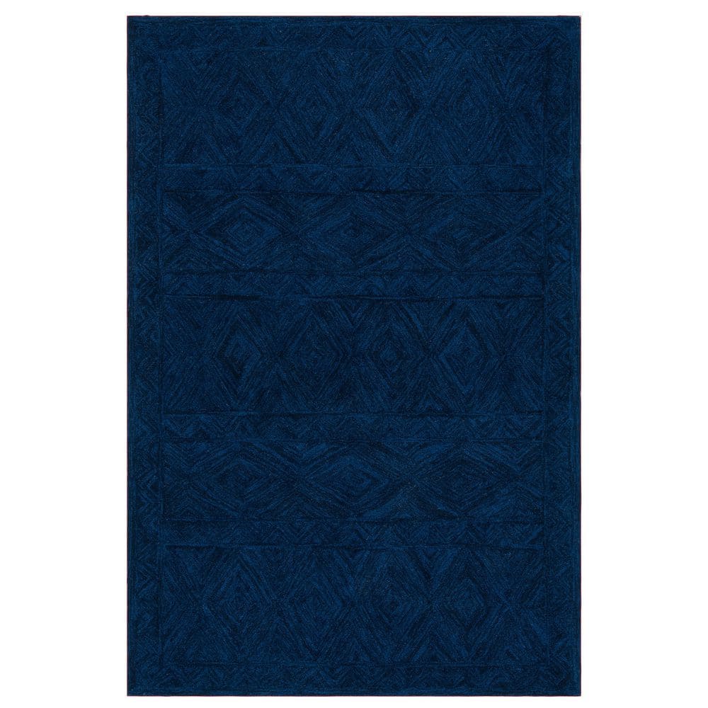 Metro Blue Hand-Tufted Wool 3' x 5' Area Rug