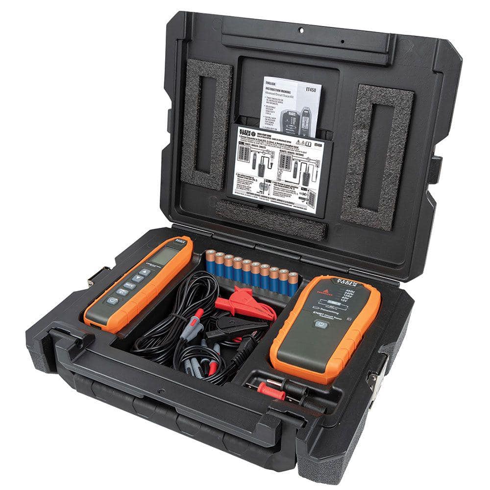 Advanced Orange and Black Circuit Tracer Kit with Digital Display