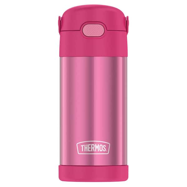 Pink Flowers Pattern Kids Thermos Funtainer
