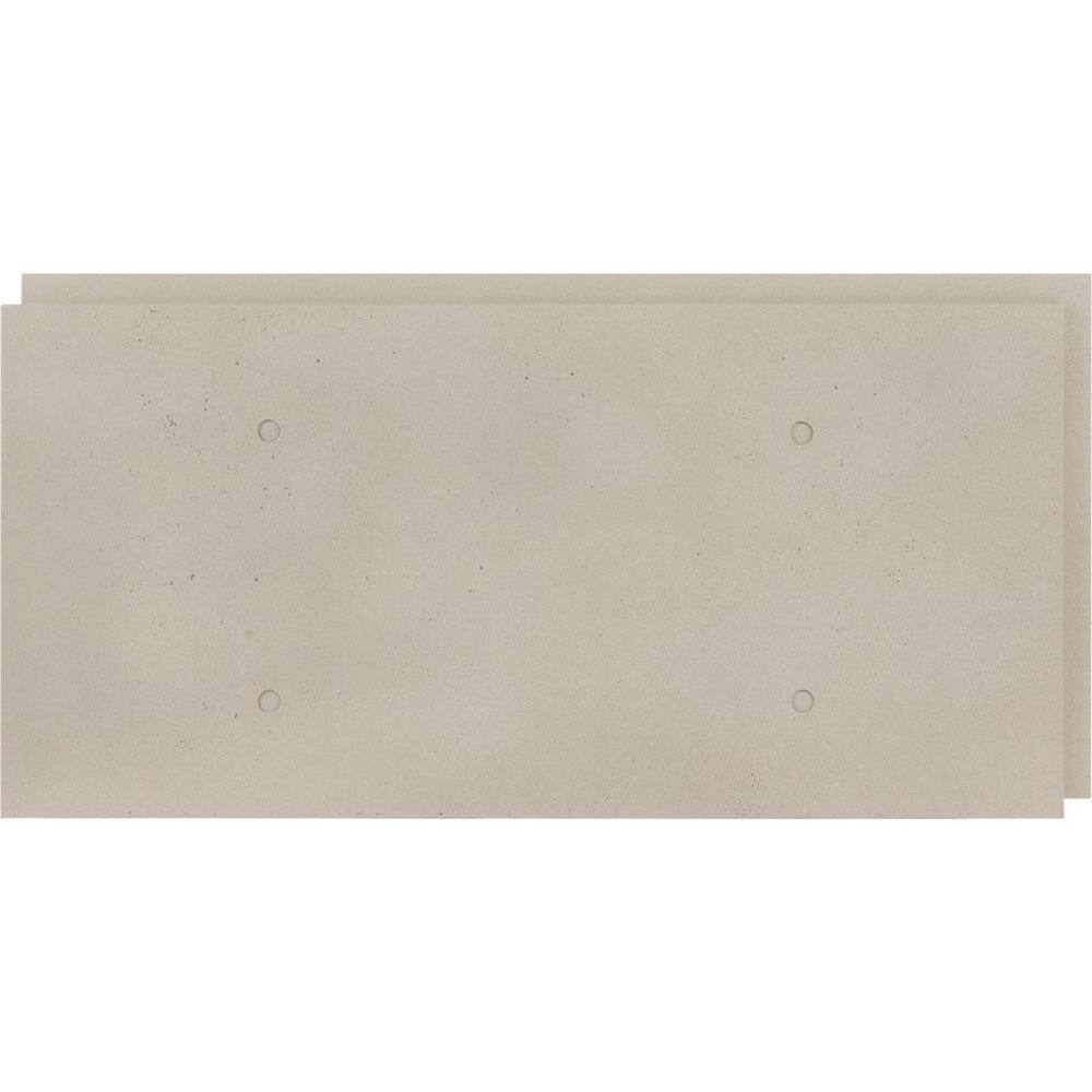 "EverStone Smooth-Face Cinder Block Faux Concrete Panel, 81 1/4""W x 9""H x 1""D, Smokey Pearl" price history on PriceWatchPro