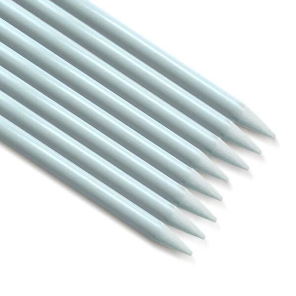 Ecostake Garden Stakes 3 ft. for Climbing Plants Supports Pole Rust-Free Plant Sticks Fence Post (100-Pack), White