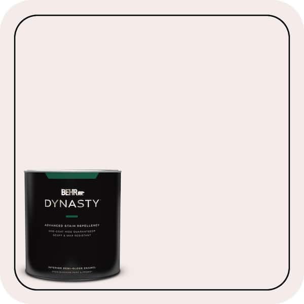 BEHR DYNASTY 1 qt. #680C-1 Wispy Pink Semi-Gloss Enamel Interior Stain-Blocking Paint & Primer