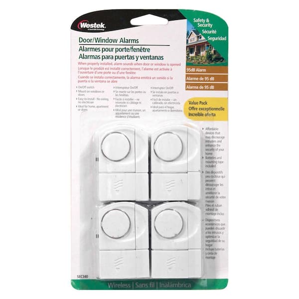 Westek Wireless Door/Window Alarm (4-Pack)