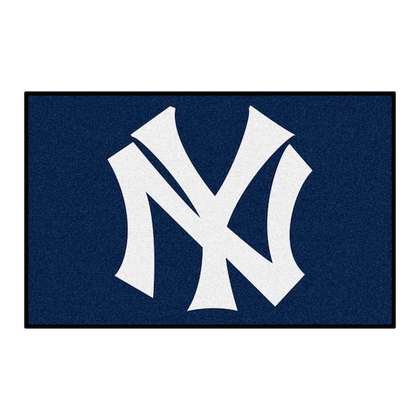 FANMATS New York Yankees Navy 1 ft. 7 in. x 2 ft. 6 in. Starter Area ...