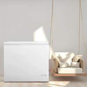 32.17 in. W Garage Ready 7.0 cu. ft. Manual Defrost Chest Freezer in White with Adjustable Temperature Controls
