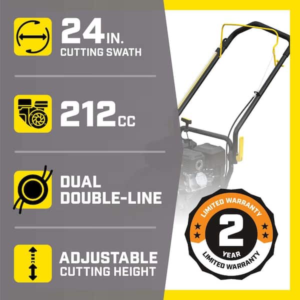 24 in. Gas Walk Behind String Trimmer Mower