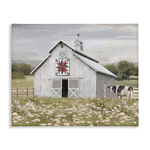 Stupell Industries Rustic Barn Meadow by Amber Sterling Unframed Nature Graphic Art Print 30 in. x 40 in.