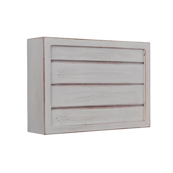 Wired Classic 2-Note Doorbell Chime for Front Door, Single-Note for Second Entrance, Shiplap Design in White Finish