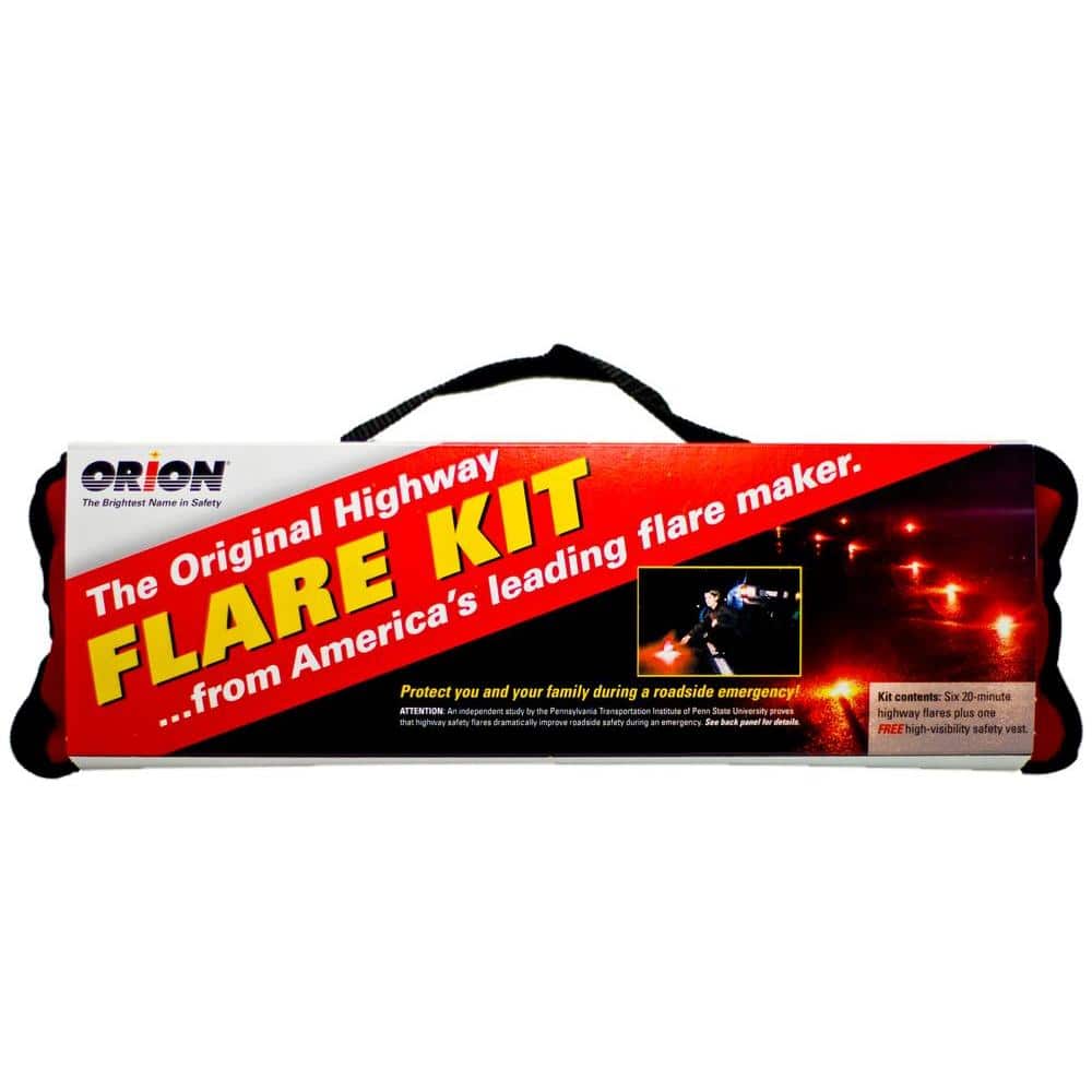 Orion Emergency Road Flares Automotive Roadside Lighting 15 Min Camping Gear 