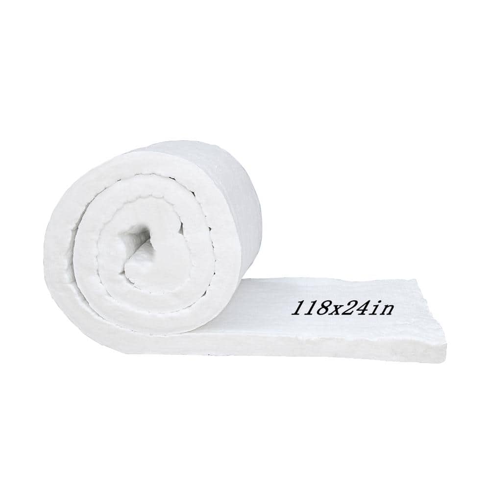 118 in. x 24 in. Ceramic Fiber Blanket Fireproof Insulation Baffle Rated 2400F Furnace, Forging, Kiln and Stove price history on PriceWatchPro