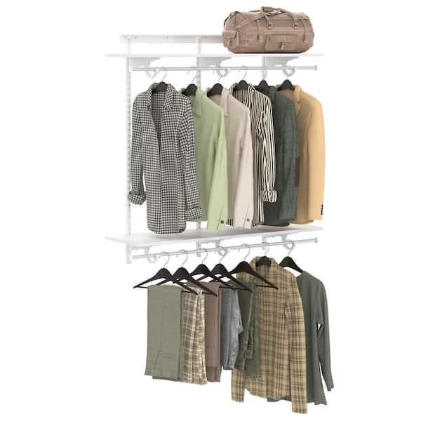 ClosetMaid ShelfTrack 14 in. D x 48.3 in. W x 47 in. H White Wood