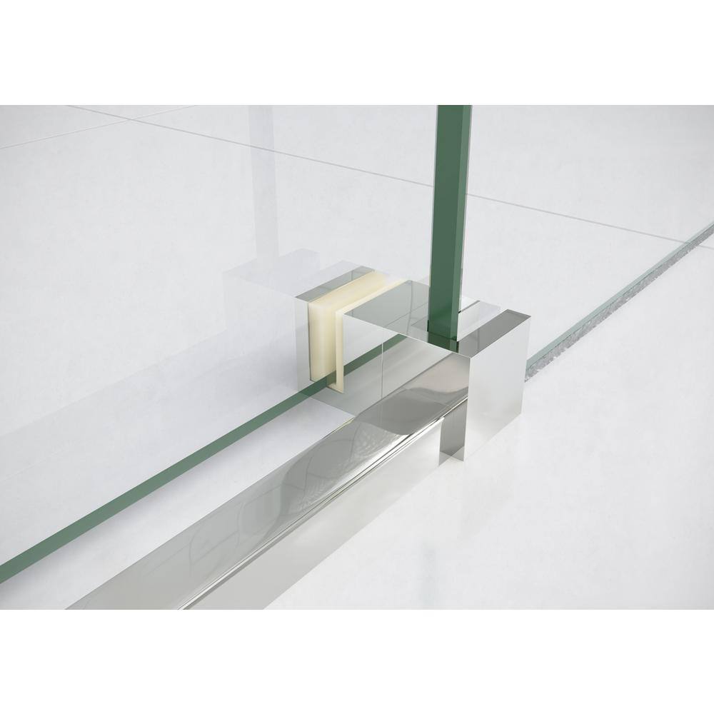 Astro 52" x 78" Frameless Glass Sliding Shower Door in Chrome