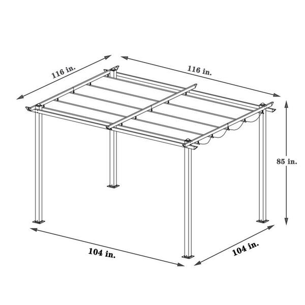 Freedom 104-in x 1.5-in White Aluminum Line Connector