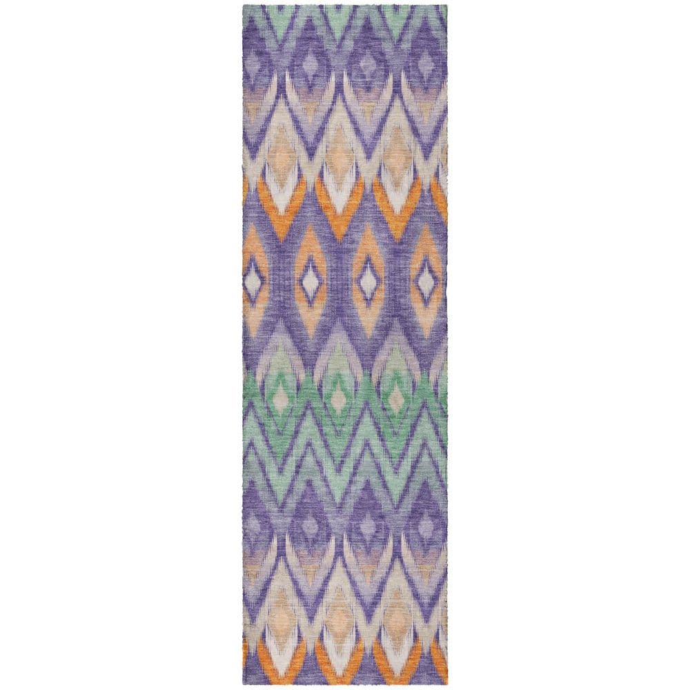 Dream Shag Premium Machine Washable Abstract ADS617 Purple 2 ft. x 7 ft. Runner Rug price history on PriceWatchPro