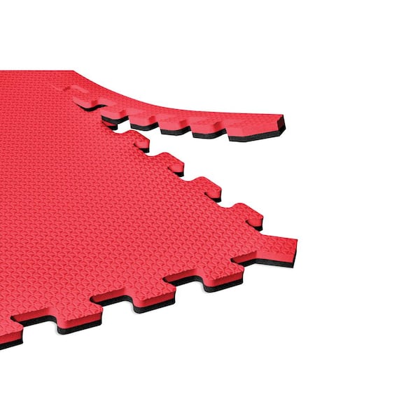 Norsk Gray/Black 24 in. x 24 in. EVA Foam Truly Reversible Interlocking Tile (42-Tile) Norsk Gray/Black 24 in. x 24 in. EVA Foam Truly Reversible Interlocking Tile (42-Tile)