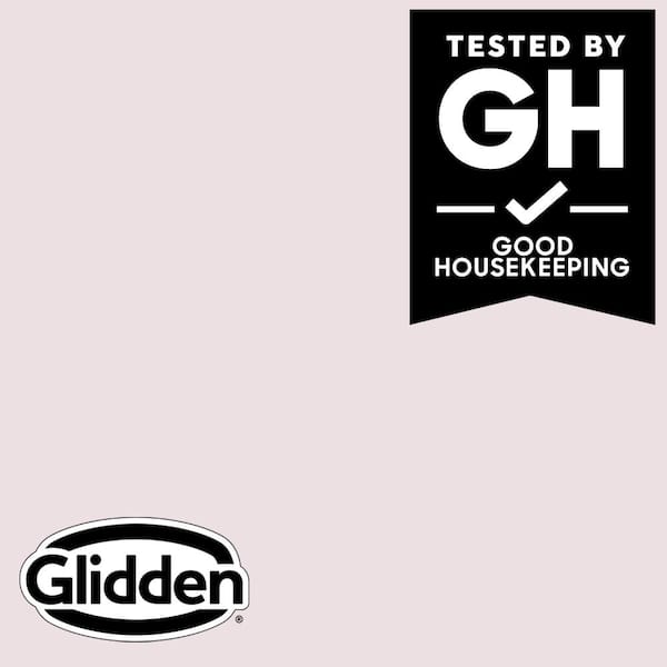 Glidden Premium 1 gal. PPG1045-2 Barely Rose Semi-Gloss Interior Paint