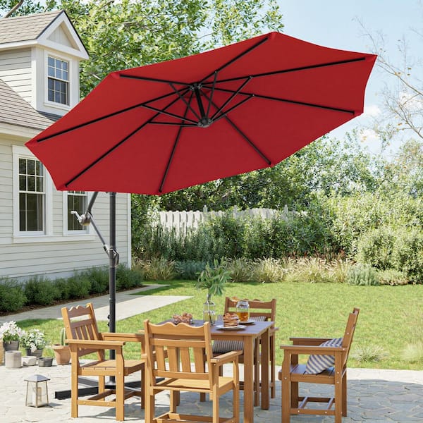 best choice products 8x11ft rectangular patio umbrella w/crank Best Choice Products 8x11ft Rectangular Patio Umbrella w/ Crank,  Fade-Resistant 210G Polyester Fabric - Navy Blue