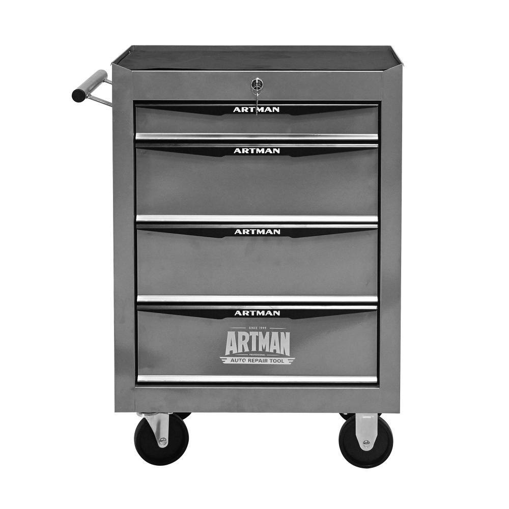 20 Inch Rolling Metal Tool Chest, 4 Drawers with Ball Bearing Slides, Steel Storage Organizer, Silver price history on PriceWatchPro