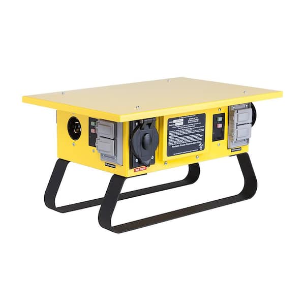 X‑Treme Box 6‑Outlet 7‑Receptacle GFCI U‑Ground Feed‑Thru Temporary Power Box