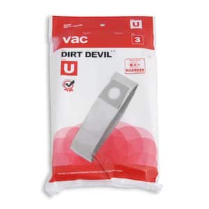 Vac Dirt Devil Type-U Allergen Bags (3-Pack)