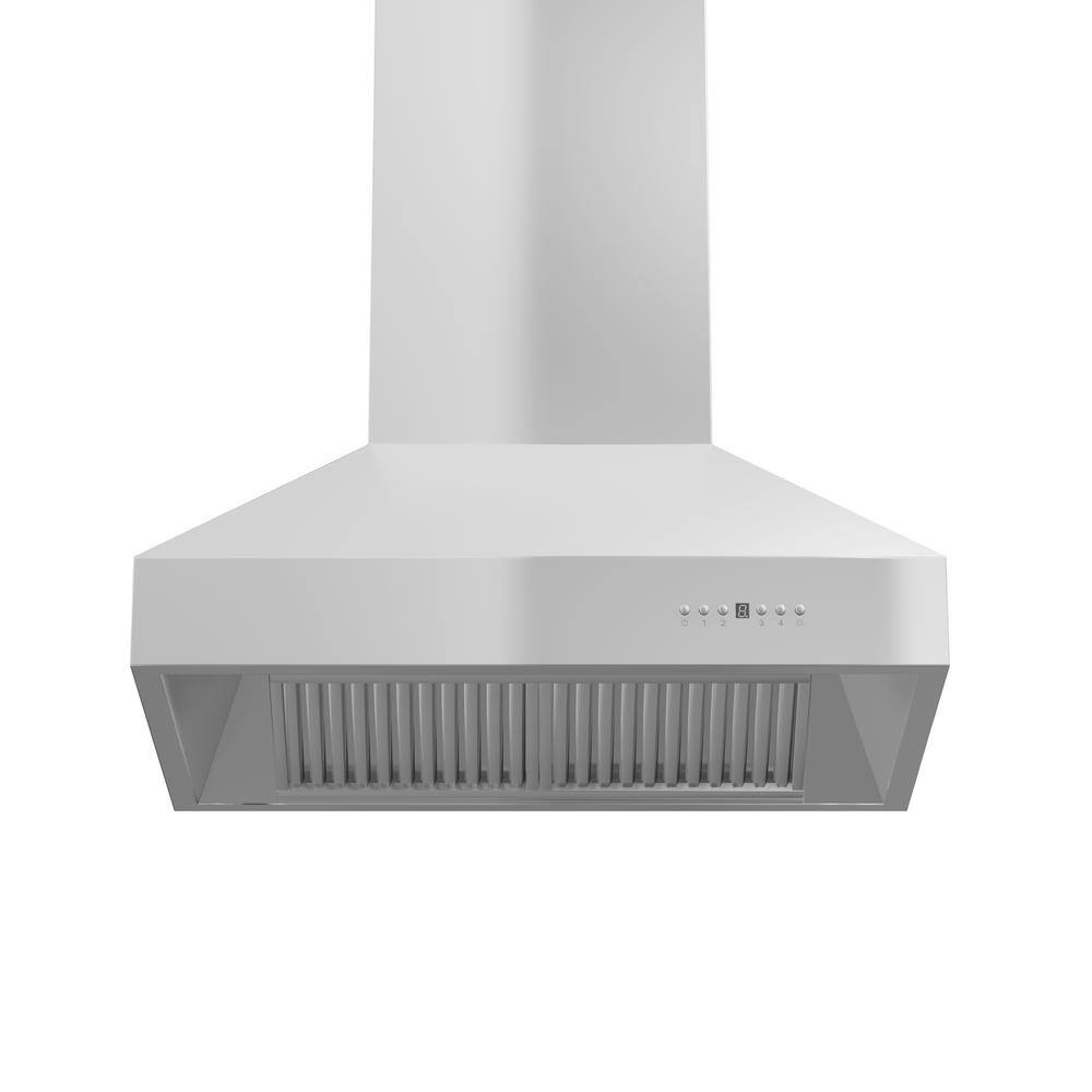 36" Stainless Steel Island Range Hood with LED Lighting