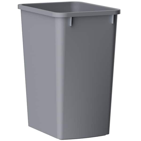 35 Quart Plastic Replacement Waste Container 1PCS, Gray