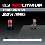 M12 12-Volt Lithium-Ion XC High Output 5 Ah Battery (2-Pack)