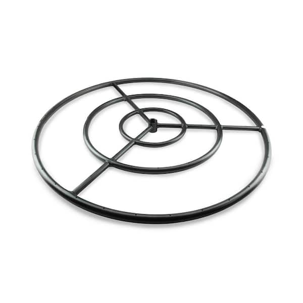Black Steel Fire Ring Burner, 36 Stainless Steel Fire Pit Ring