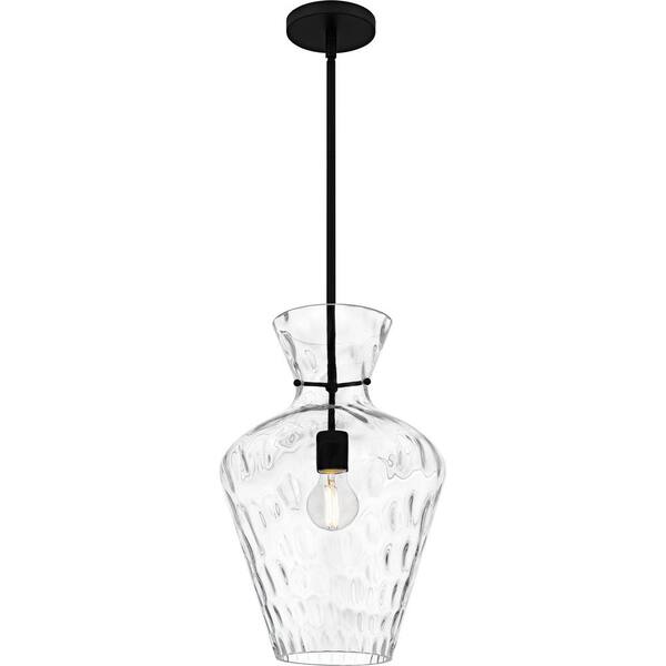Quoizel Hollis 1-Light Matte Black Pendant Light