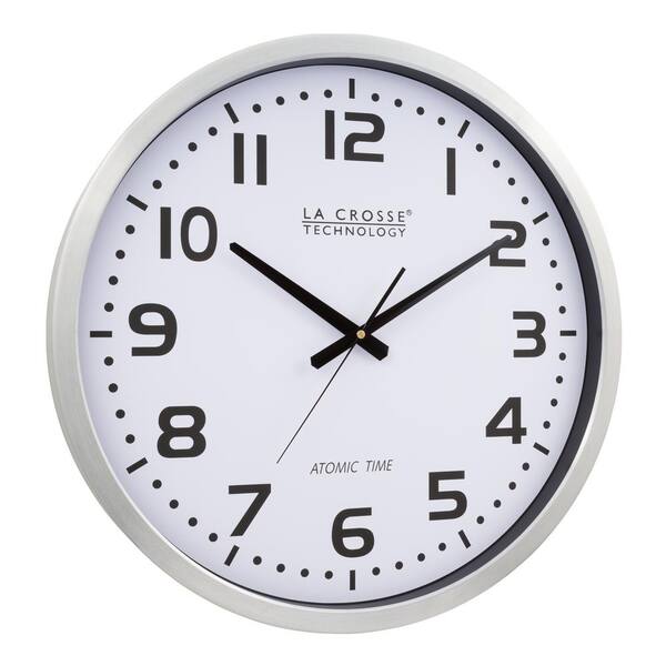 Time zone clocks. Modern wall round clock face, time zones day and