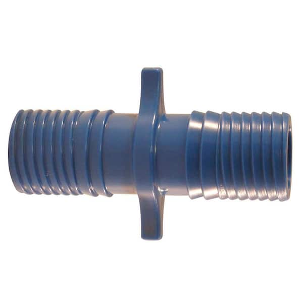 Apollo 1 in. Barb Insert Blue Twister Polypropylene Coupling Fitting