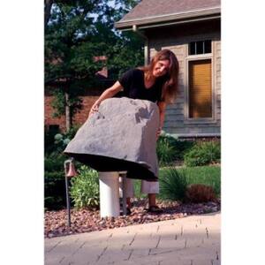 27 in. L x 21 in. W x 25 in. H Medium Plastic Cover in Brown/Black