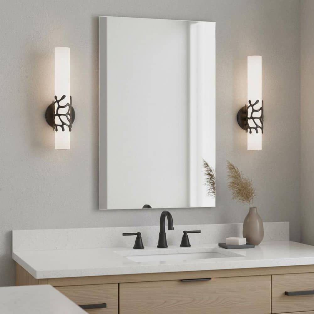 Lyra 20-Watt Integrated LED 4.75 in. Single Light Bath Vanity Light in Black price history on PriceWatchPro