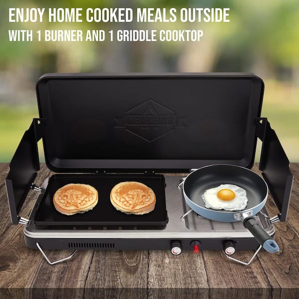 HIKE CREW 2-in-1 Gas Camping Portable Propane Stove and Oven with