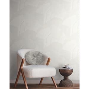 White Dotted Maze Metallic Non-pasted Non-Woven Paper Wallpaper