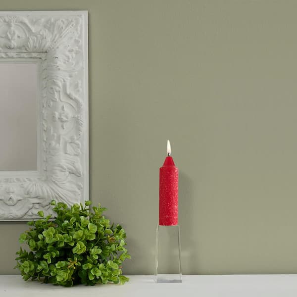 ROOT CANDLES 5 in. Timberline Collenette Red Dinner Candle (Box of 8)