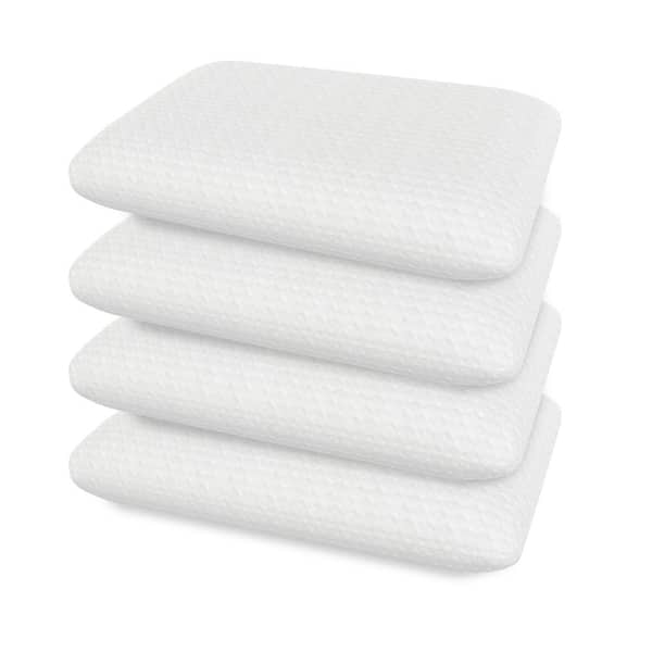 BODIPEDIC Classics Gel Support Memory Foam Standard Conventional Bed Pillow Set of 4