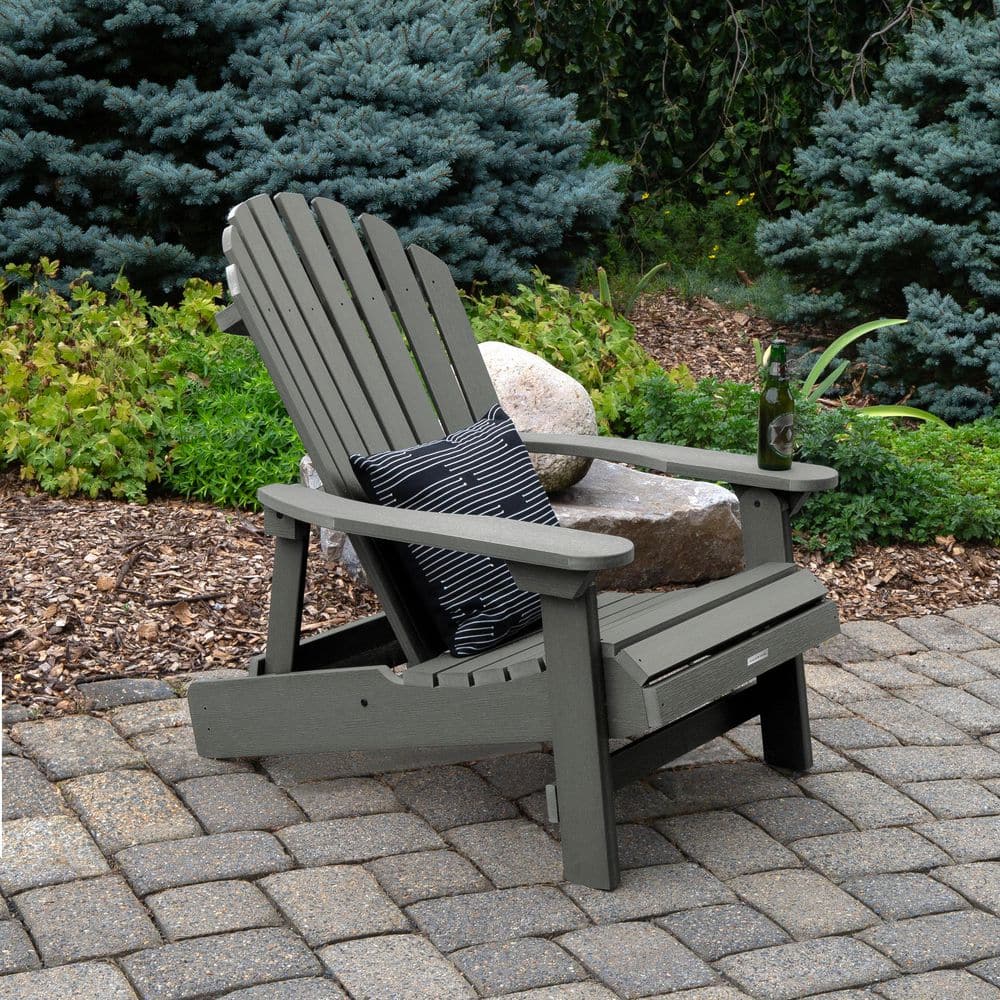 Highwood King Hamilton Coastal Teak Folding and Reclining Recycled