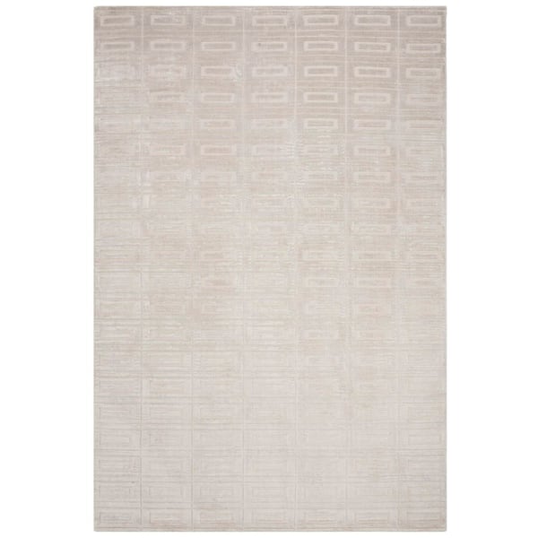 Mirage 8 ft. x 10 ft. Silver Column Striped Area Rug