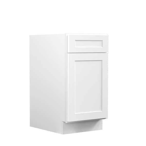 Hausvita 21 in. W x 24 in. D x 34.5 in. H Ready to Assemble Plywood Base Kitchen Cabinet in Shaker White