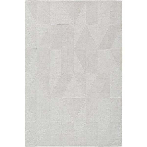 Taraash TRH-2307 2 ft. x 3 ft. White Handmade, Area Rug