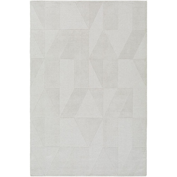 Taraash TRH-2307 5 ft. x 7 ft. White Handmade, Area Rug