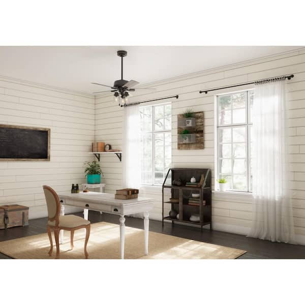 Hartland 44 in. LED Indoor Noble Bronze Ceiling Fan with Light Kit