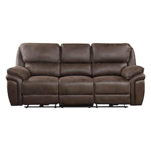 Lazzara Emily 87 in. W Pillow Top Arm Microfiber Rectangle Manual