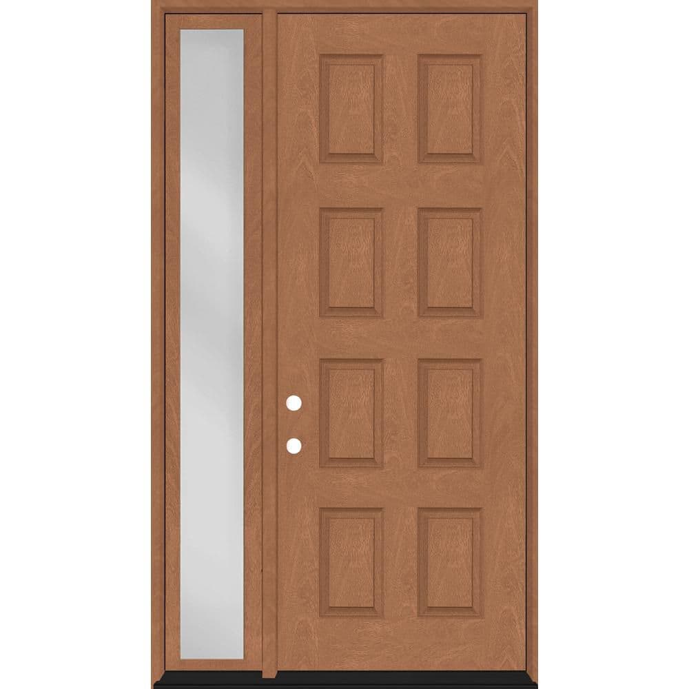 Regency 61 in. x 96 in. 8-Panel RHIS Autumn Wheat Mahogany Fiberglass Prehung Front Door w/16 in. SL w/ 6-9/16 Jamb price history on PriceWatchPro